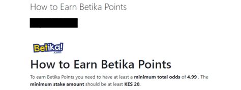 How to redeem and use Betika points .